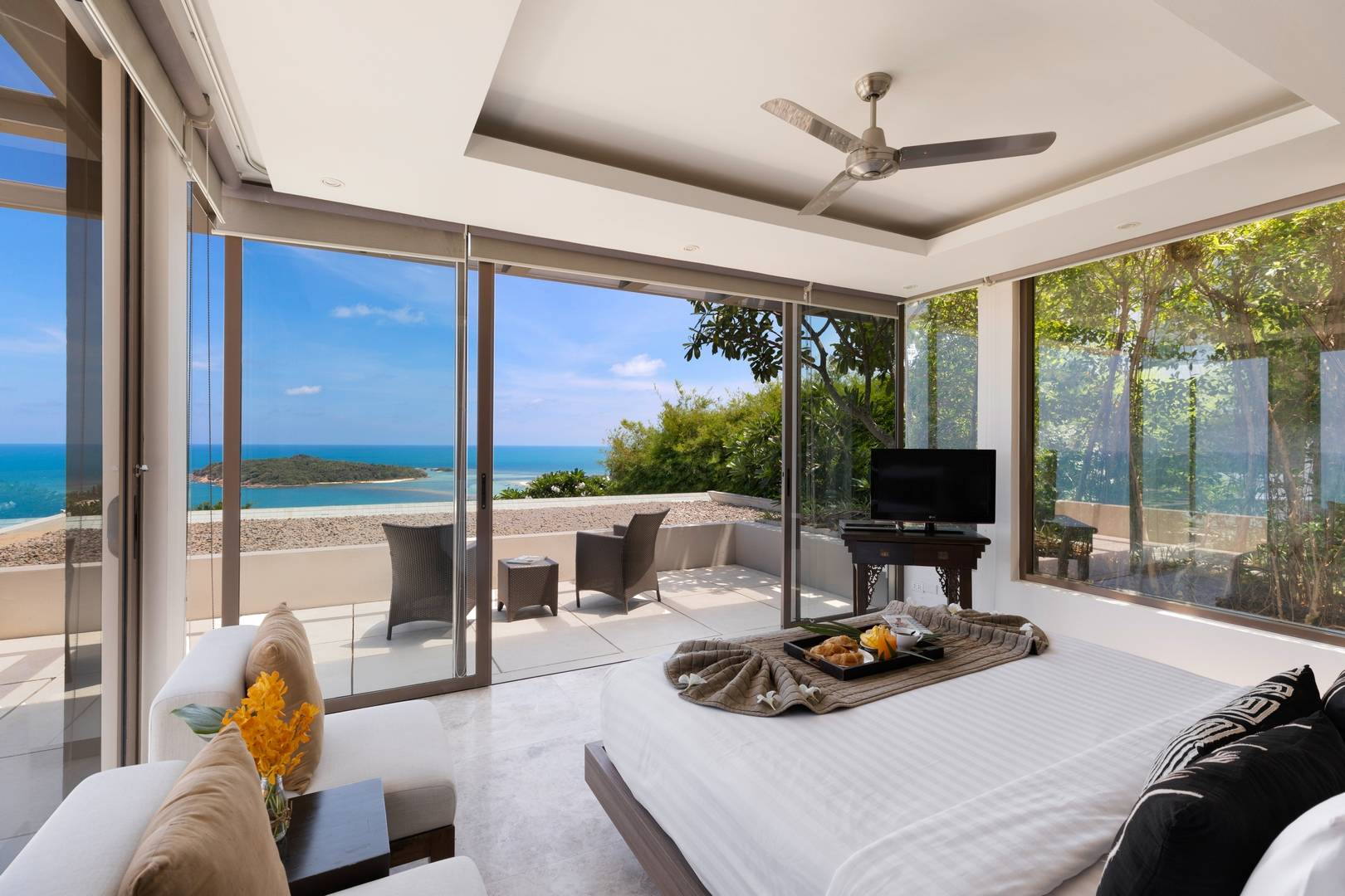 Napa Villa - Contemporary 4 Bedroom Seaview Pool Villa in North Chaweng for sale