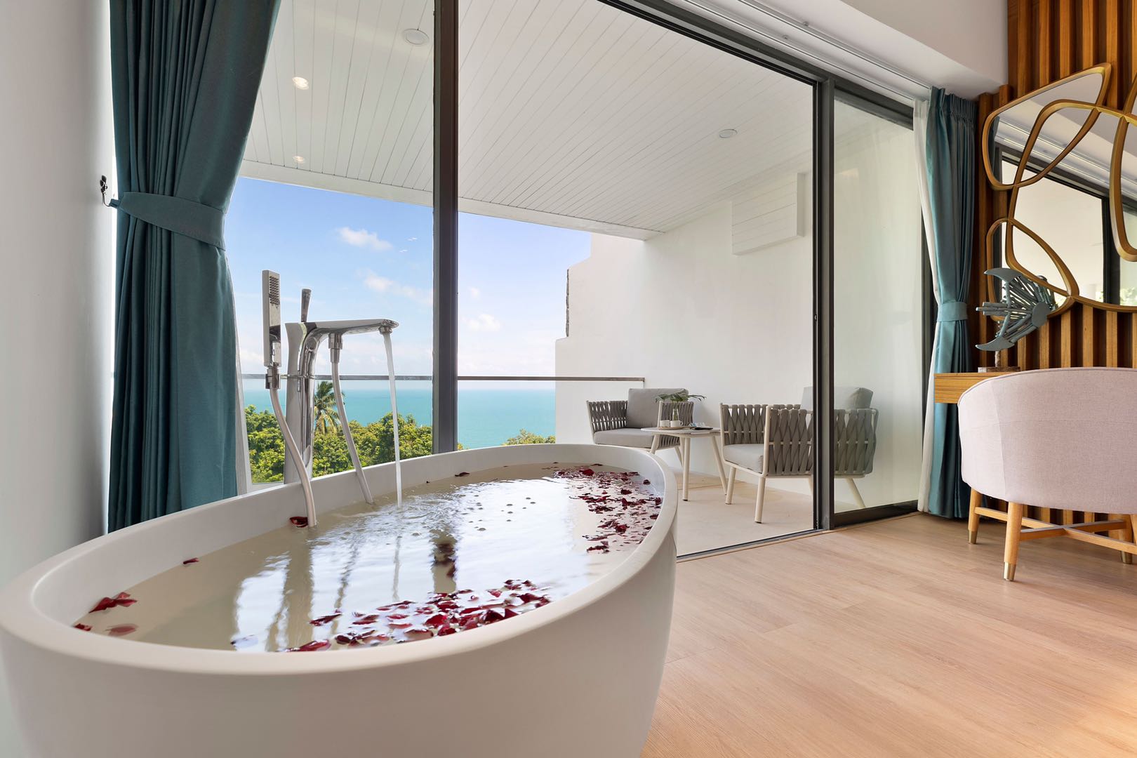 The Wave 2 - Modern 3 Bedroom Semi-Detached Seaview Pool Villa in Chaweng Noi for sale