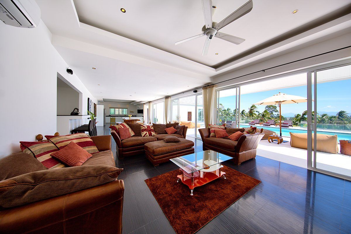 (SOLD) Villa White Lotus - Luxury 7 bedroom Seaview Villa in Maenam for sale