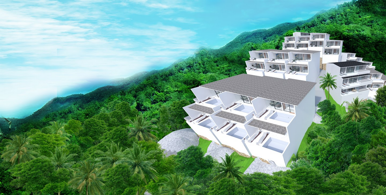 (SOLD) 1-2 Bedroom Sea View Apartments with plunge pool for sale, Lamai