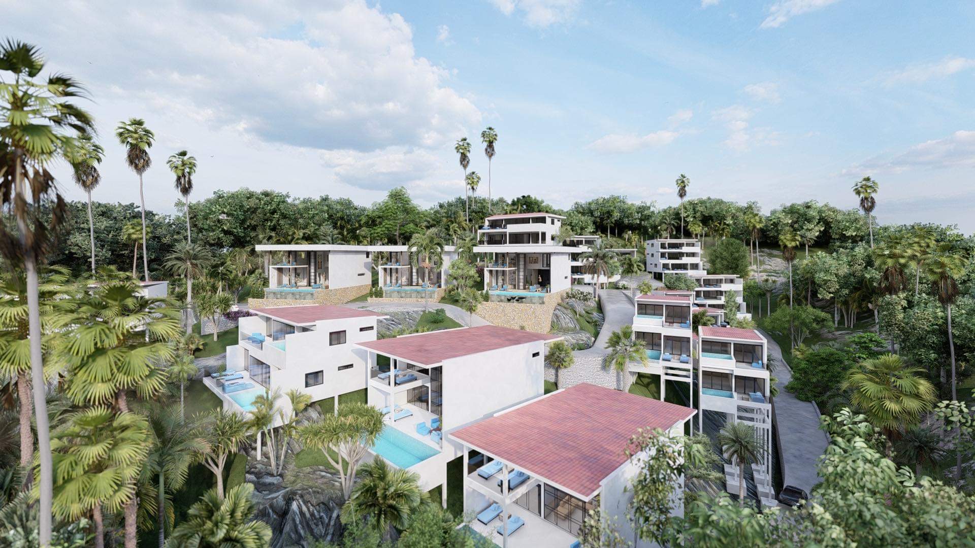 (SOLD) 1-2 Bedroom Sea View Apartments with plunge pool for sale, Lamai