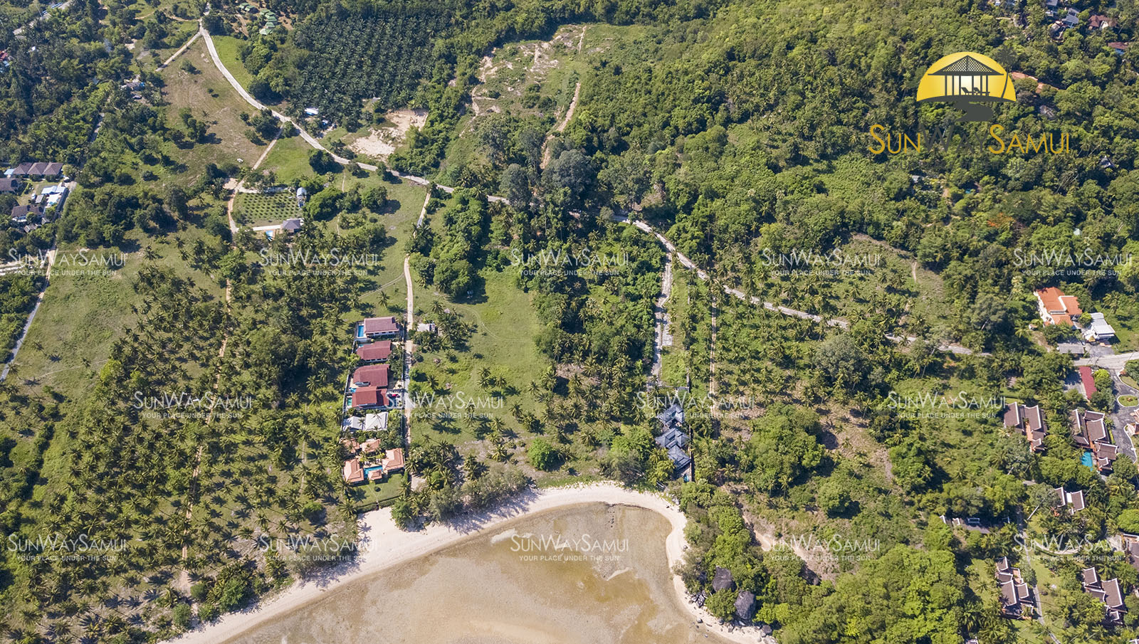 (SOLD) 4.5 Rai Beachfront Land For Sale in Laemset, Koh Samui