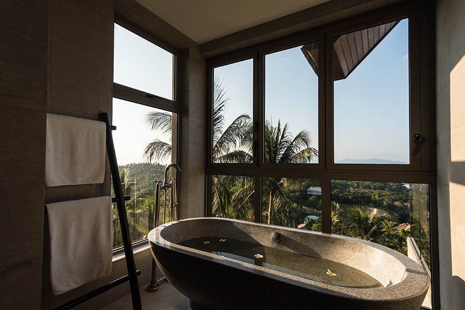 Suralai Villa - Modern Thai 6 Bedroom Seaview Pool Villa in Bophut for sale
