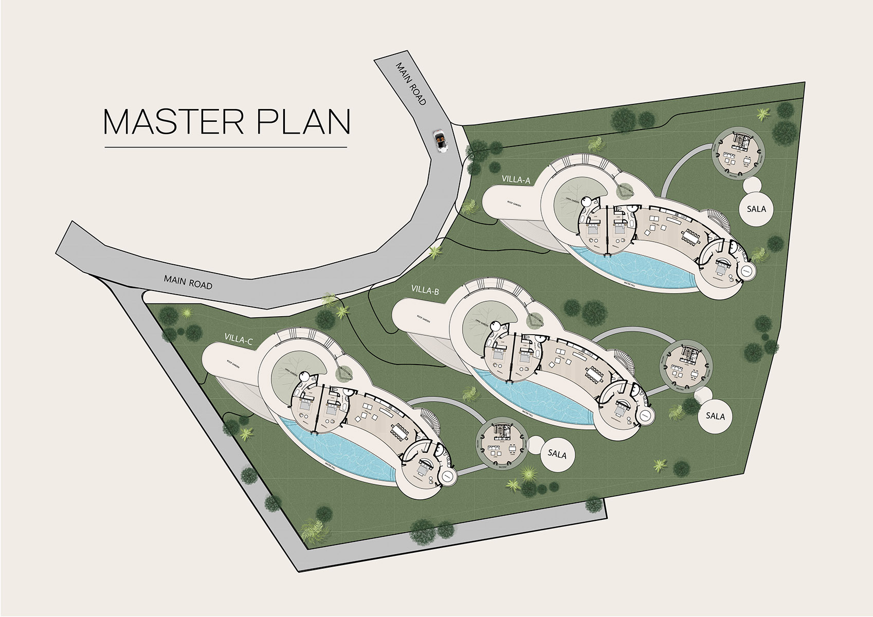 Kunkhao Tara Villas – Ecological 4 Bedroom Seaview Pool Villa in Bang Makham for sale