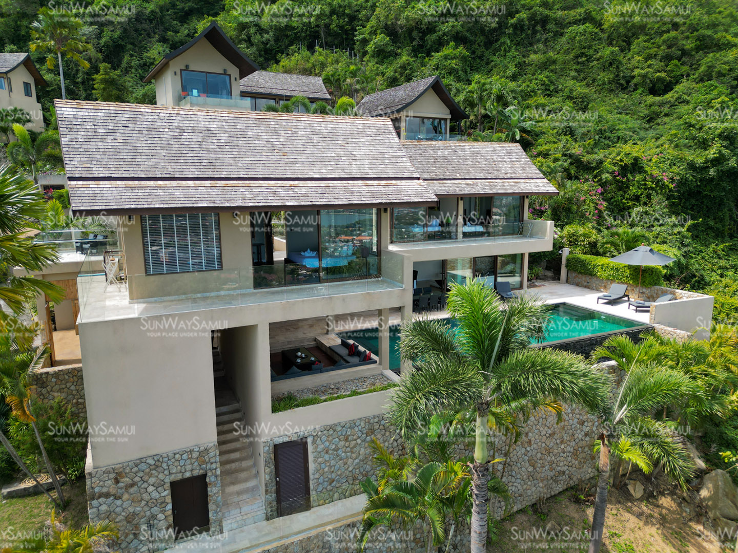 Rockwater Villa Enam – Timeless 4+1 Bedroom Seaview Pool Villa in Chaweng Noi: Rockwater Villa Enam – Timeless 4+1 Bedroom Seaview Pool Villa in Chaweng Noi