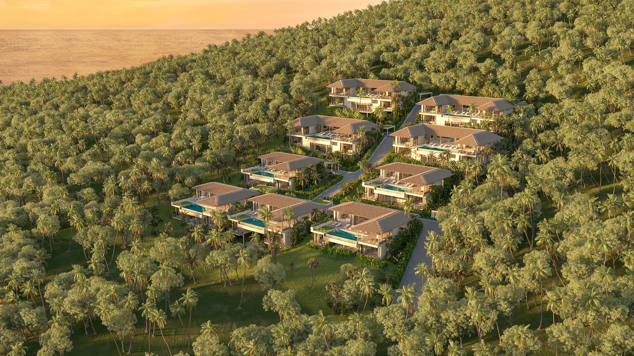 (SOLD) Pacific Sunset – Villa Komodo 5/8 Bedroom Seaview Pool Villa in Bang Makham for sale