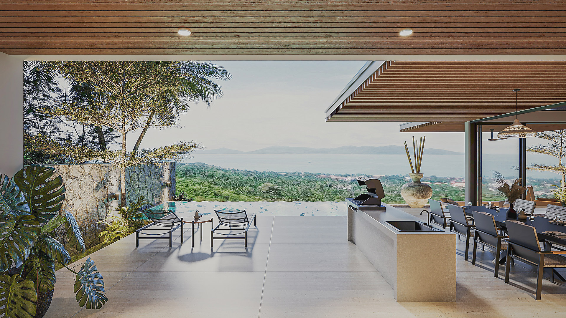 Sense 8 – Sensational 3 to 4 Bedroom Seaview Villa in Chaweng Noi for Sale