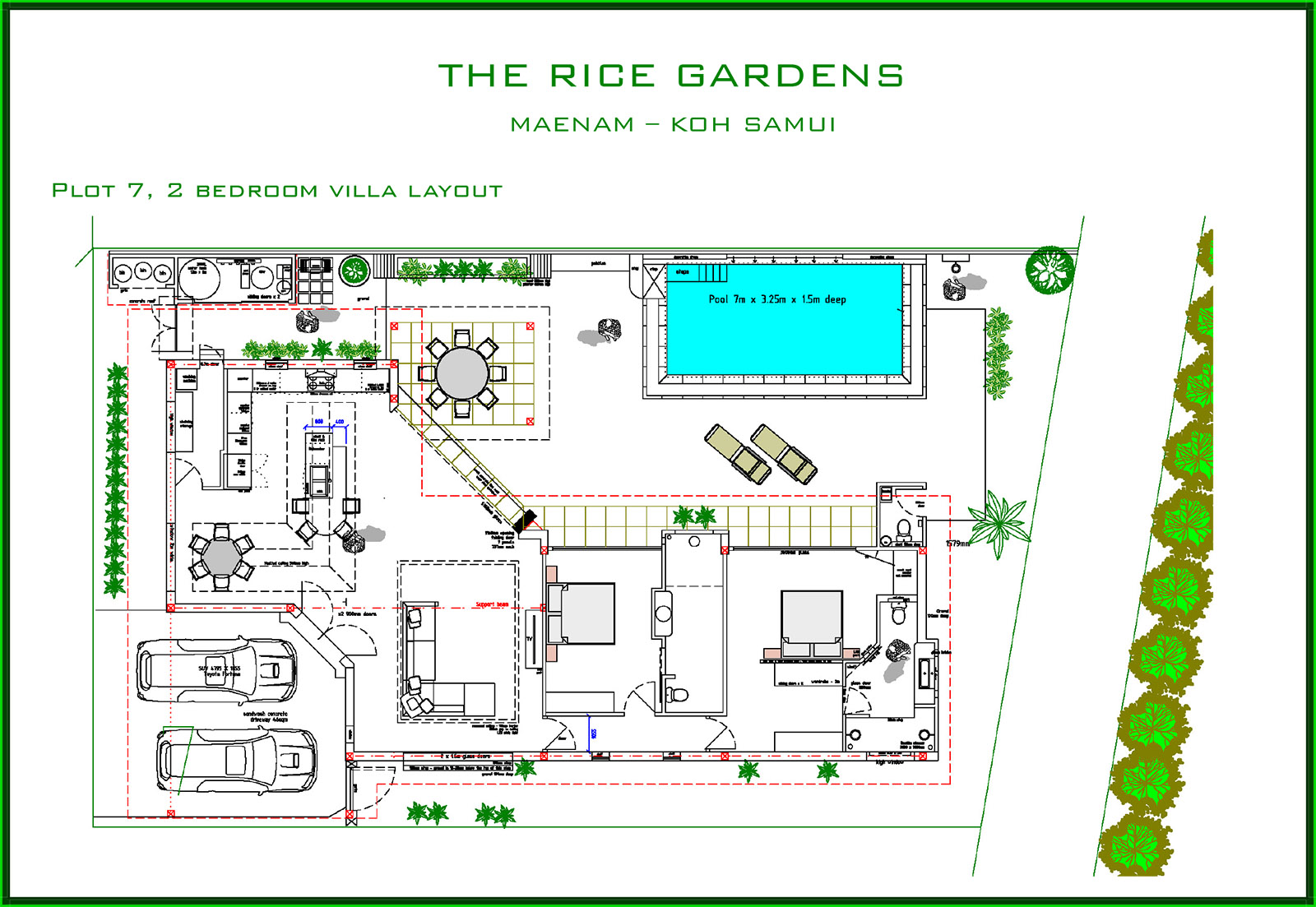 The Rice Gardens - Contemporary 2-4 Bedroom Garden Pool Villa in Maenam for sale: The Rice Gardens - Contemporary 2-4 Bedroom Garden Pool Villa in Maenam for sale