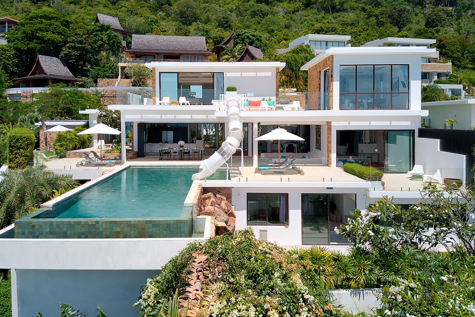 Villa Turquoise – Luxury 4 Bedroom Seaview Villa in North Chaweng for sale