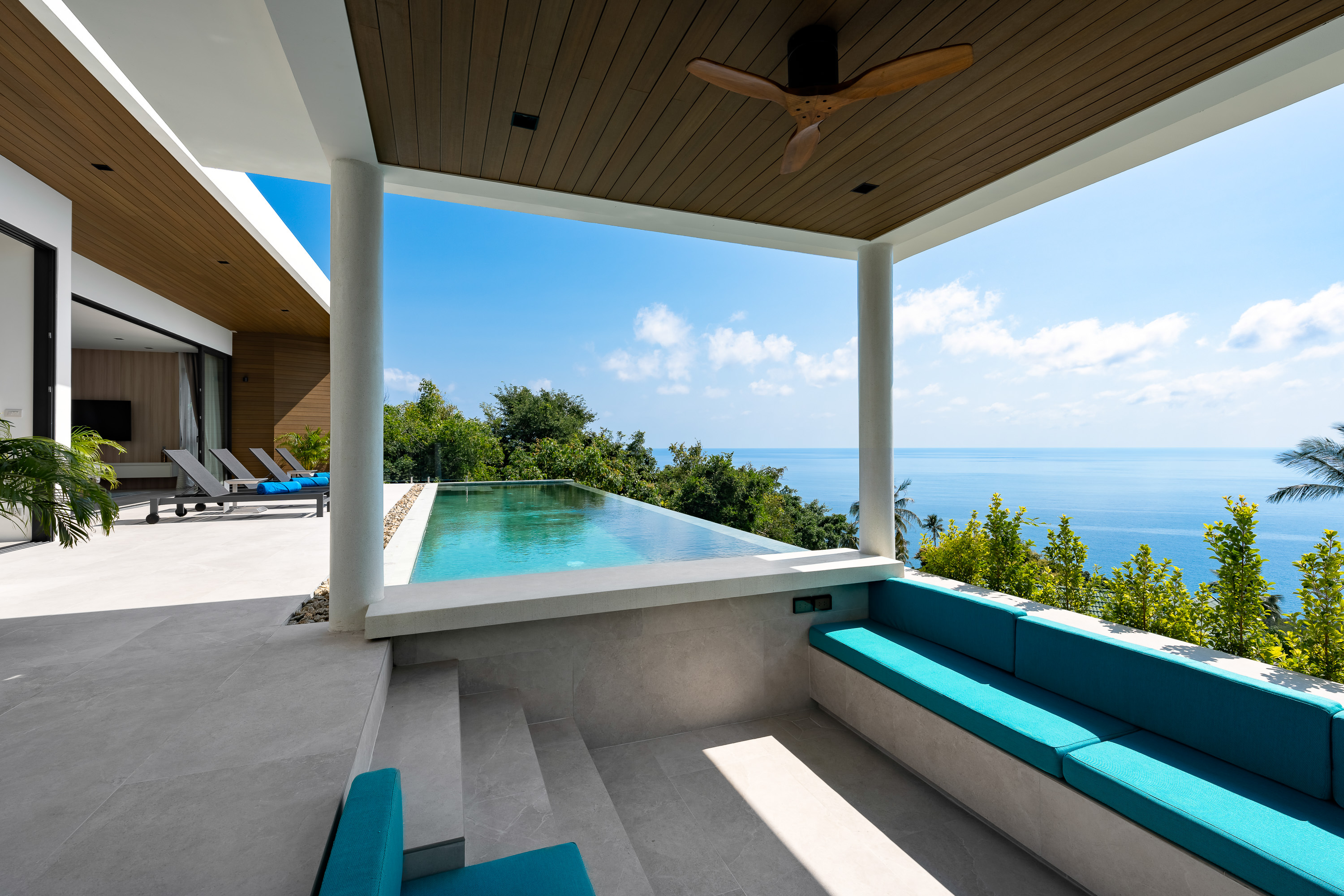 Villa Sea Stone - Masterpiece 3 Bedroom Seaview Pool Villa in Chaweng Noi: Villa Sea Stone — Masterpiece 3 Bedroom Seaview Pool Villa in Prestigious Chaweng Noi