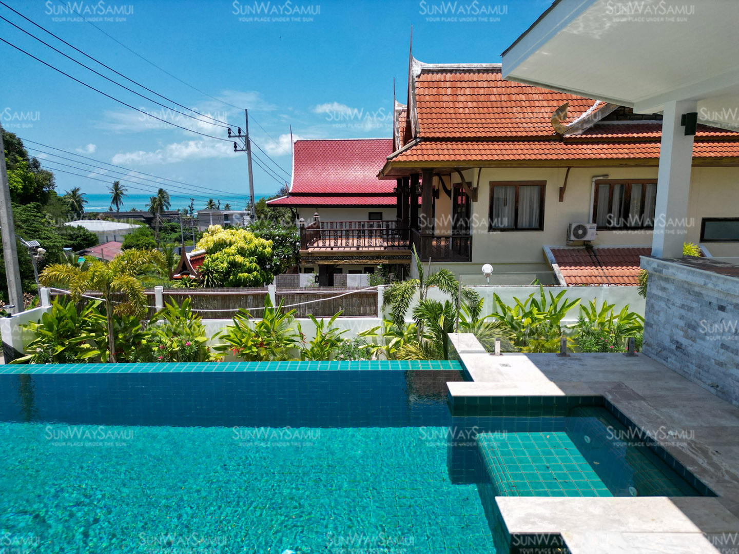 Villa Gabriela – Duplex Beachside Pool Villa with Partial Sea View in Choengmon for Sale