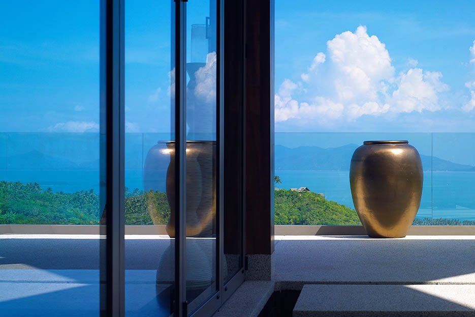 Suralai Villa - Modern Thai 6 Bedroom Seaview Pool Villa in Bophut for sale