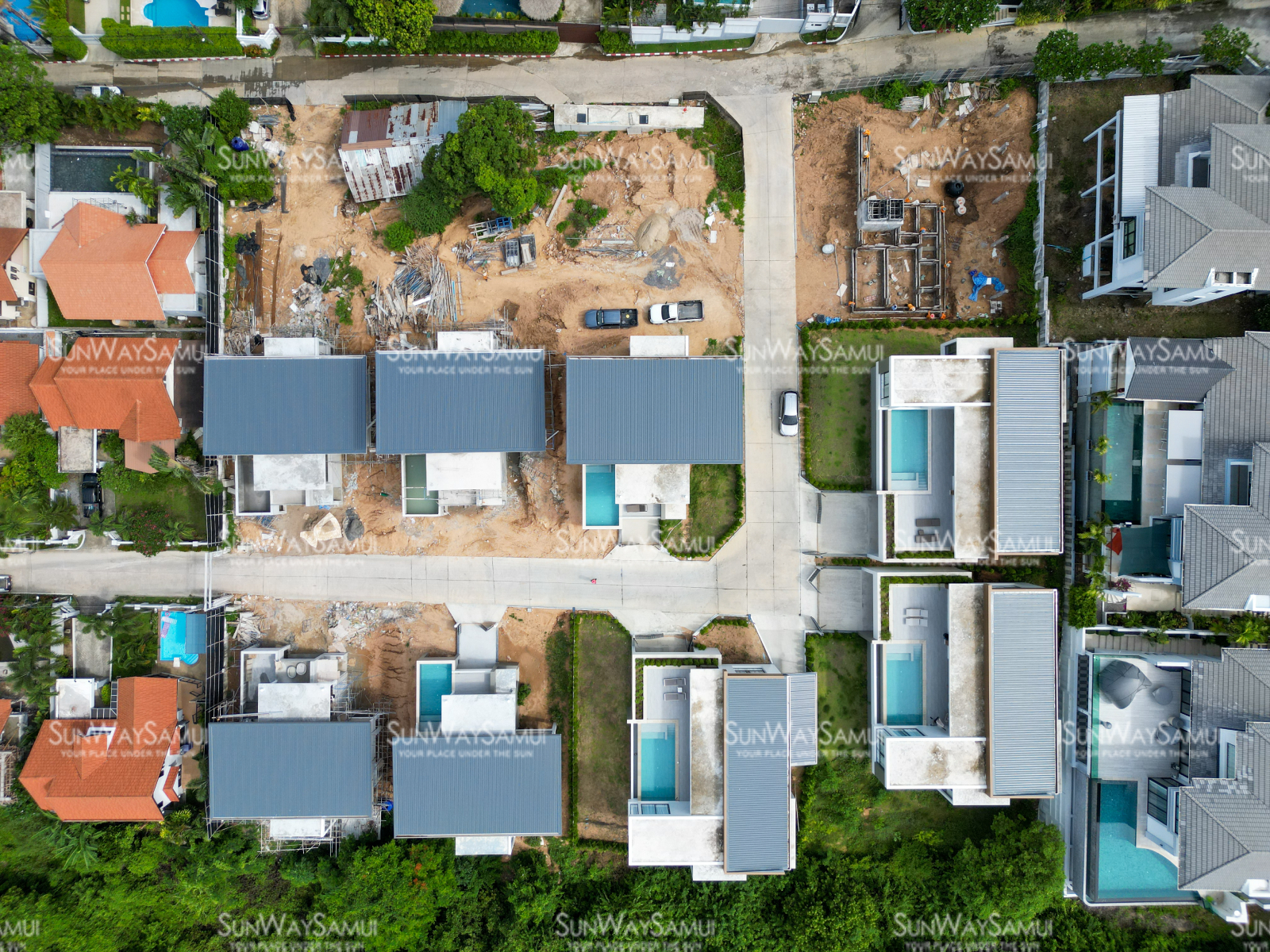 Samui Hillside Village – 3 Bedroom Mountain-view Pool Villa in Bophut for sale 