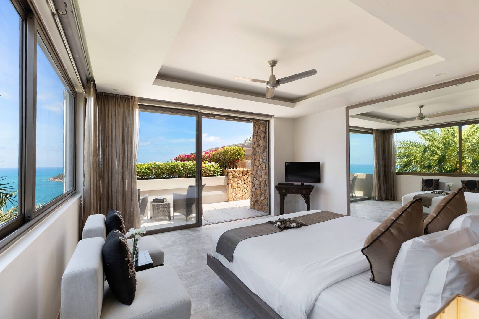 Napa Villa - Contemporary 4 Bedroom Seaview Pool Villa in North Chaweng for sale