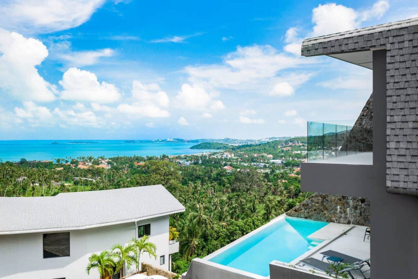 (SOLD) 2 bedrooms private pool apartment for sale in Bophut Hills, Koh Samui. 
