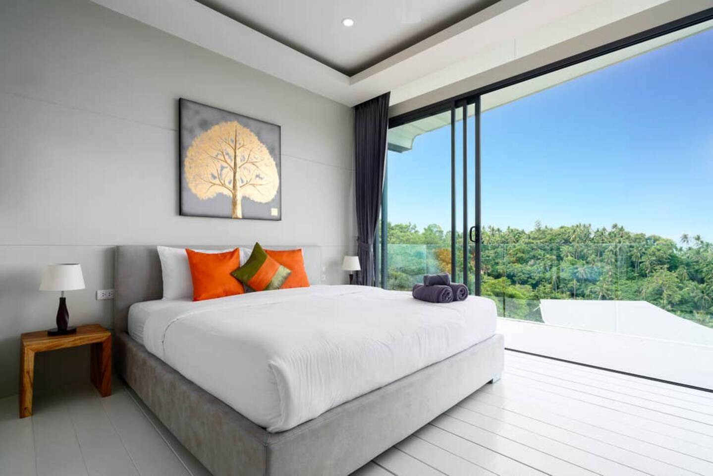 (SOLD) 2 bedrooms private pool apartment for sale in Bophut Hills, Koh Samui. 