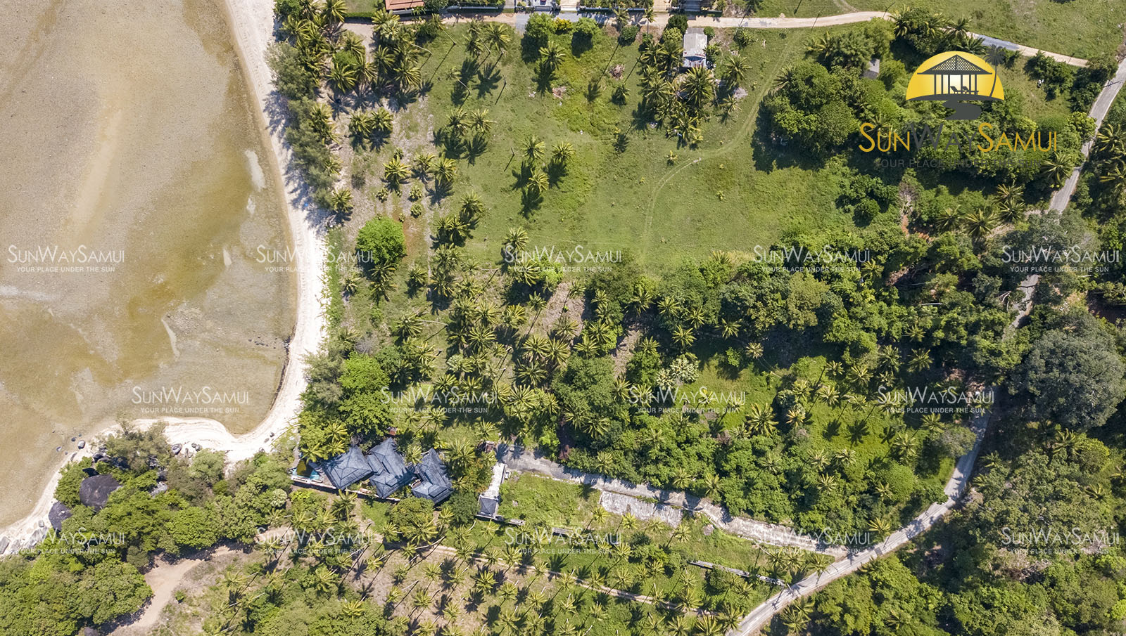 (SOLD) 4.5 Rai Beachfront Land For Sale in Laemset, Koh Samui