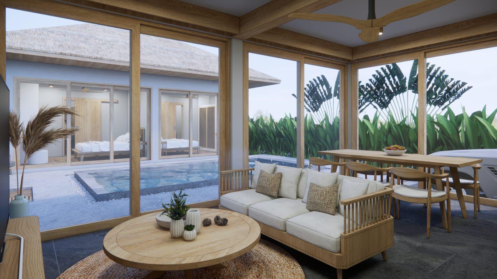 Elite Neighborhood 3 – 2 Bedroom Garden Pool Villa in Plai Laem for sale