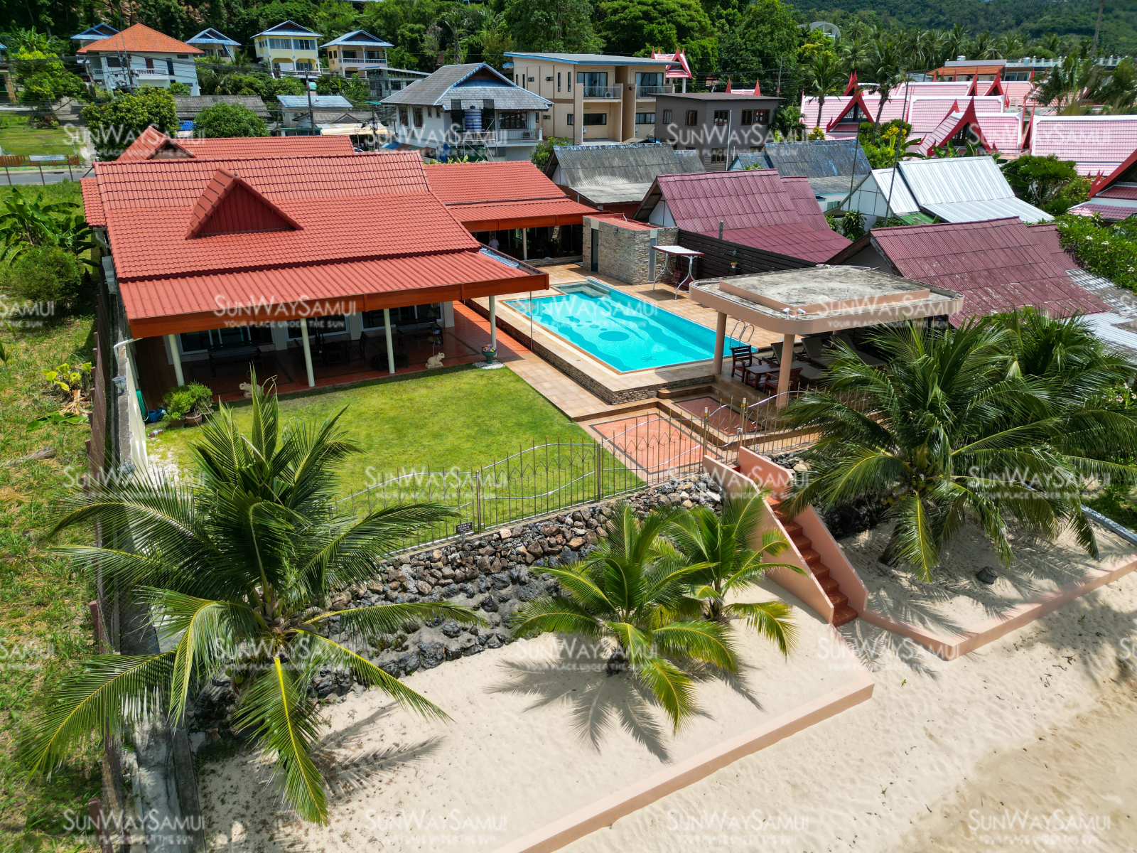 (PRICE REDUCED!) Rare Opportunity 9-Bedroom Beachfront Villa with Redevelopment Potential in Bangpor