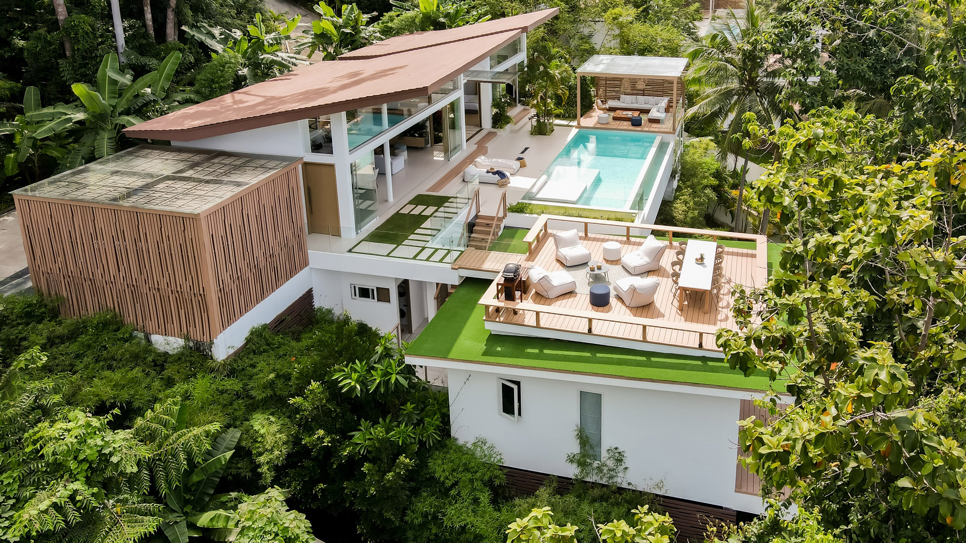 (SOLD) Pacific Palisade - Contemporary Tropical 4 Bedroom Seaview Pool Villas in Bang Por 