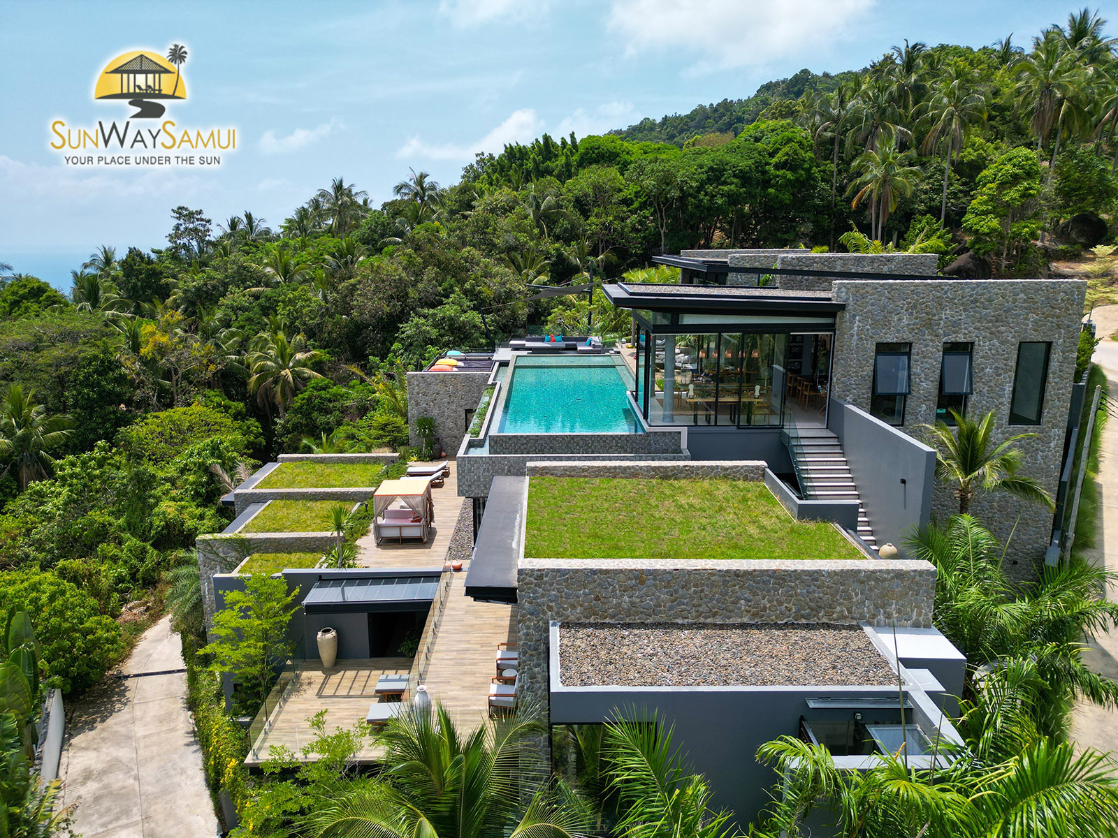 Keeree Tara Villa – Extraordinary 5 Bedroom Seaview Pool Villa in Chaweng Noi for sale