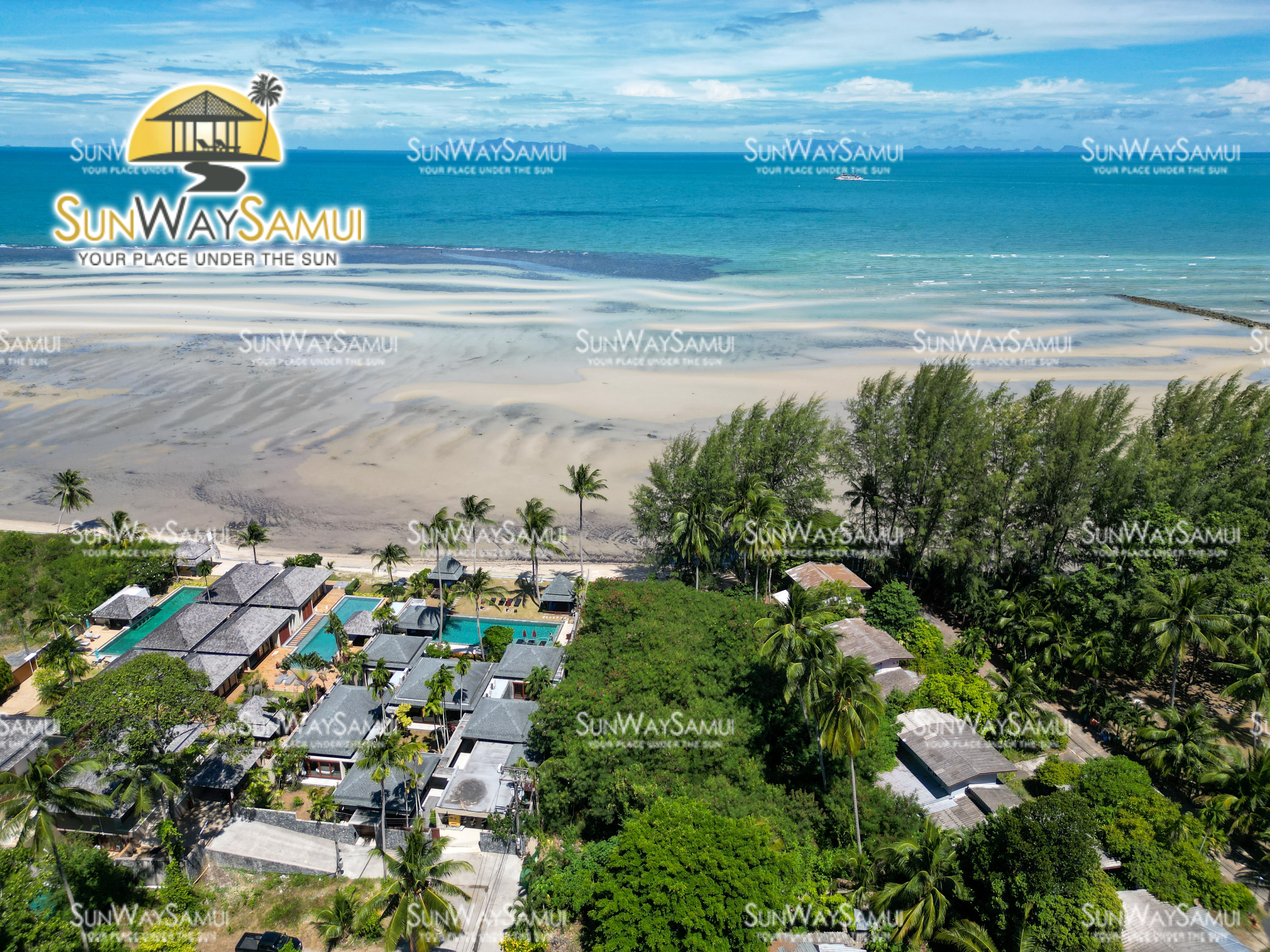 Ultimate 1728 sqm Beachfront land with development plans in Lipa Yai for sale