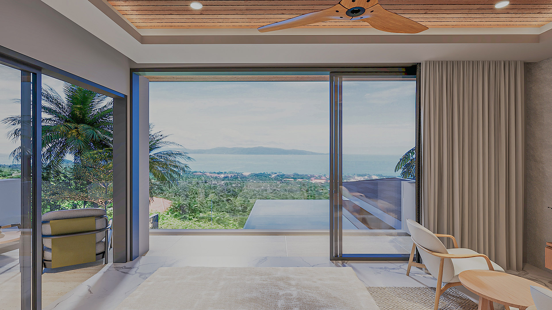 Sense 8 – Sensational 3 to 4 Bedroom Seaview Villa in Chaweng Noi for Sale