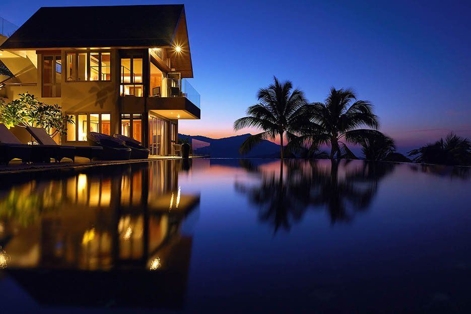 Suralai Villa - Modern Thai 6 Bedroom Seaview Pool Villa in Bophut for sale