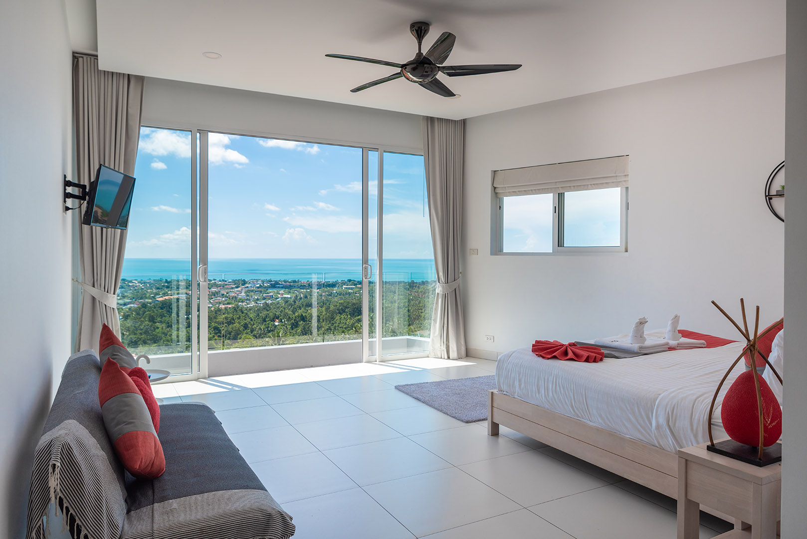 Chic 5 Bedroom Seaview Pool Villa in Chaweng for Sale