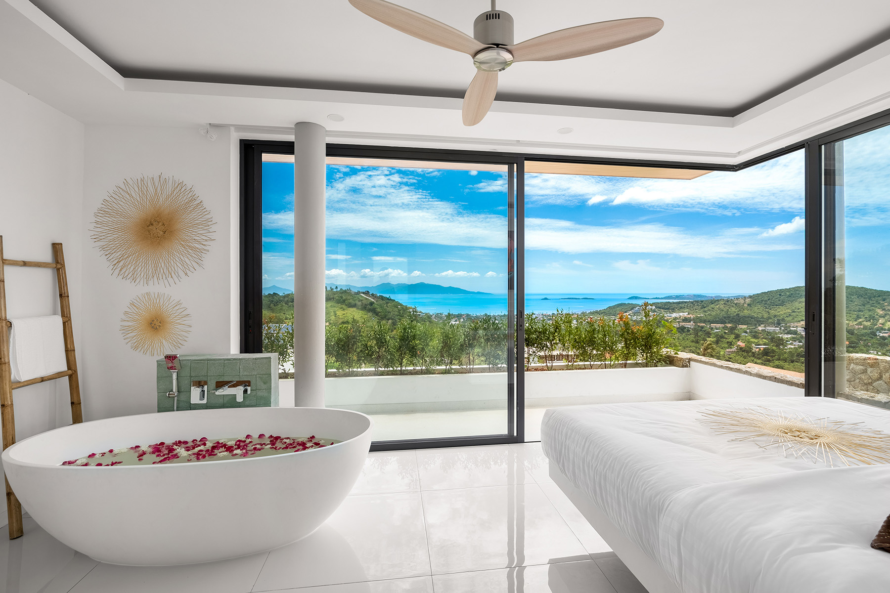 (SOLD) Enchanting 3 Bedroom Seaview Pool Villa in Bophut for sale
