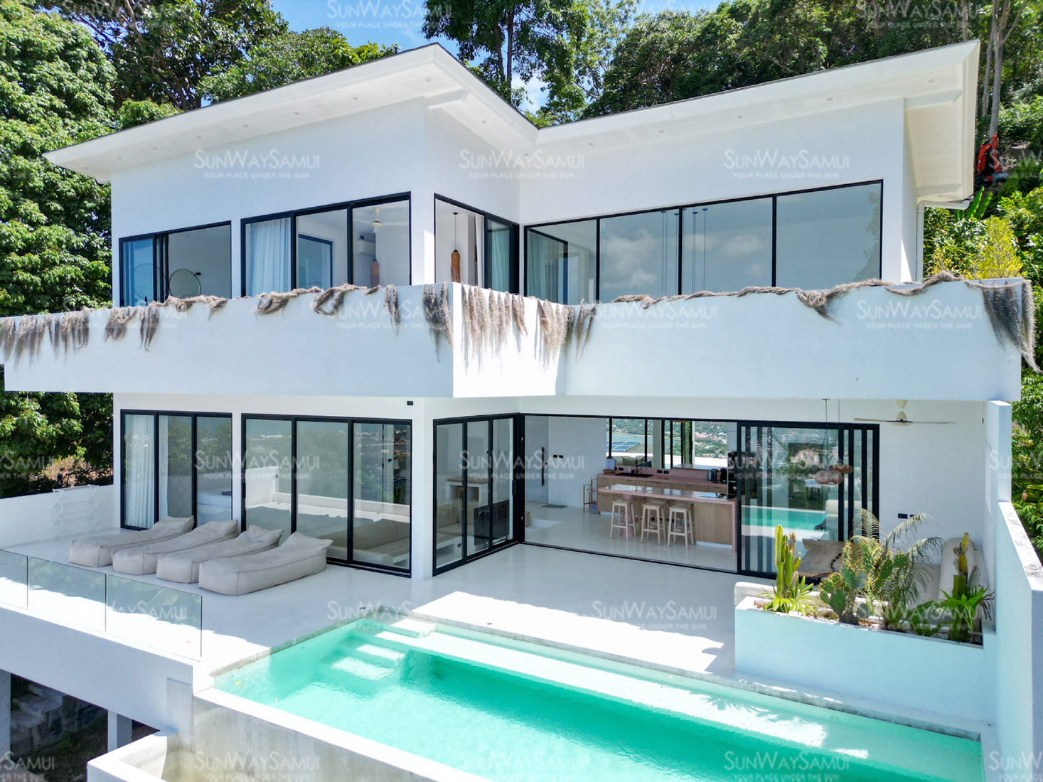 (PRICE REDUCED!) Villa Cocohill - Minimalist 3 Bedroom Seaview Pool Villa in Chaweng for sale