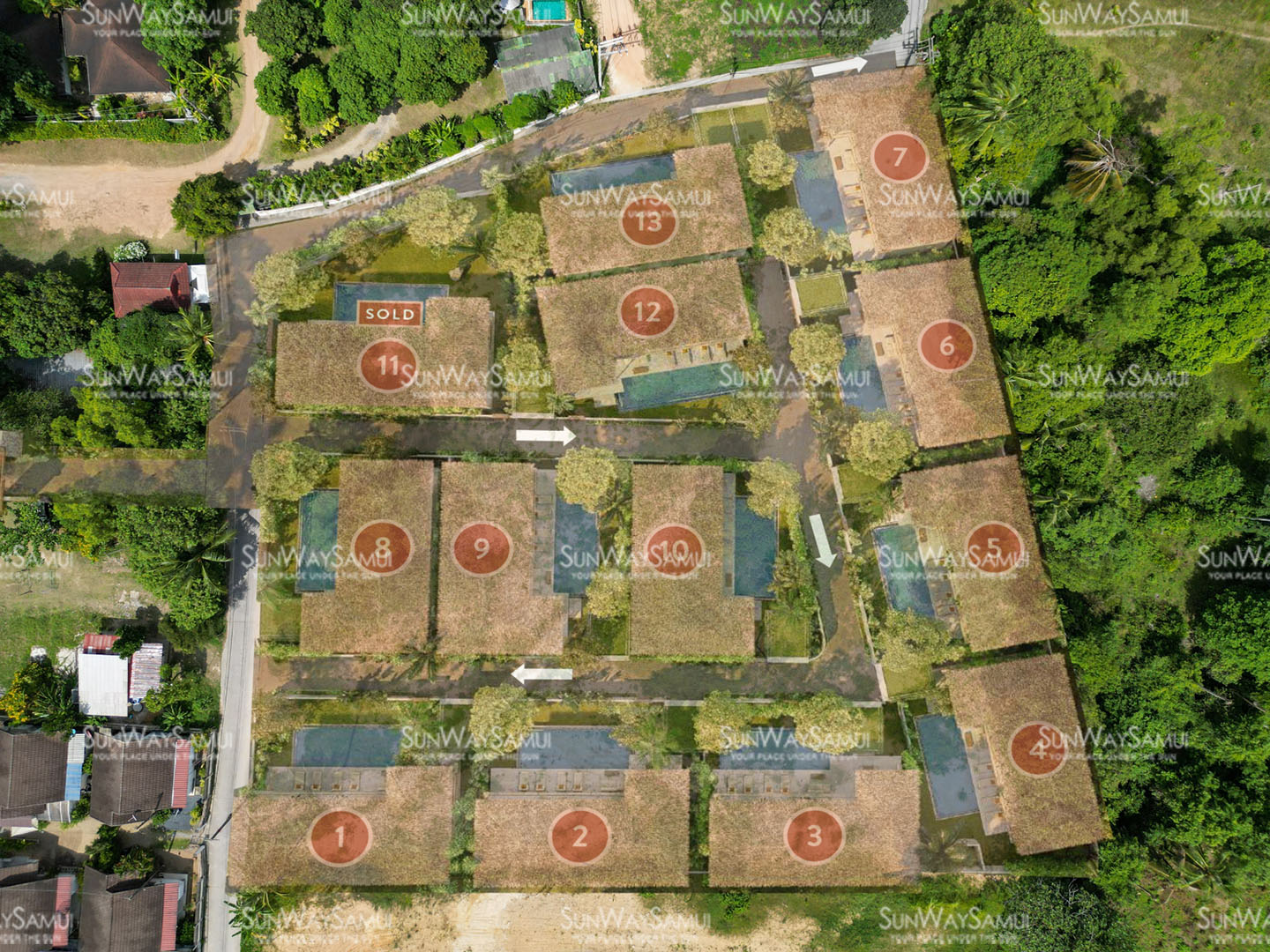 Pacific Noma – Beachside 4 to 5 Bedroom Garden Pool Villa in Maenam: Pacific Noma – Beachside 4 to 5 Bedroom Garden Pool Villa in Maenam