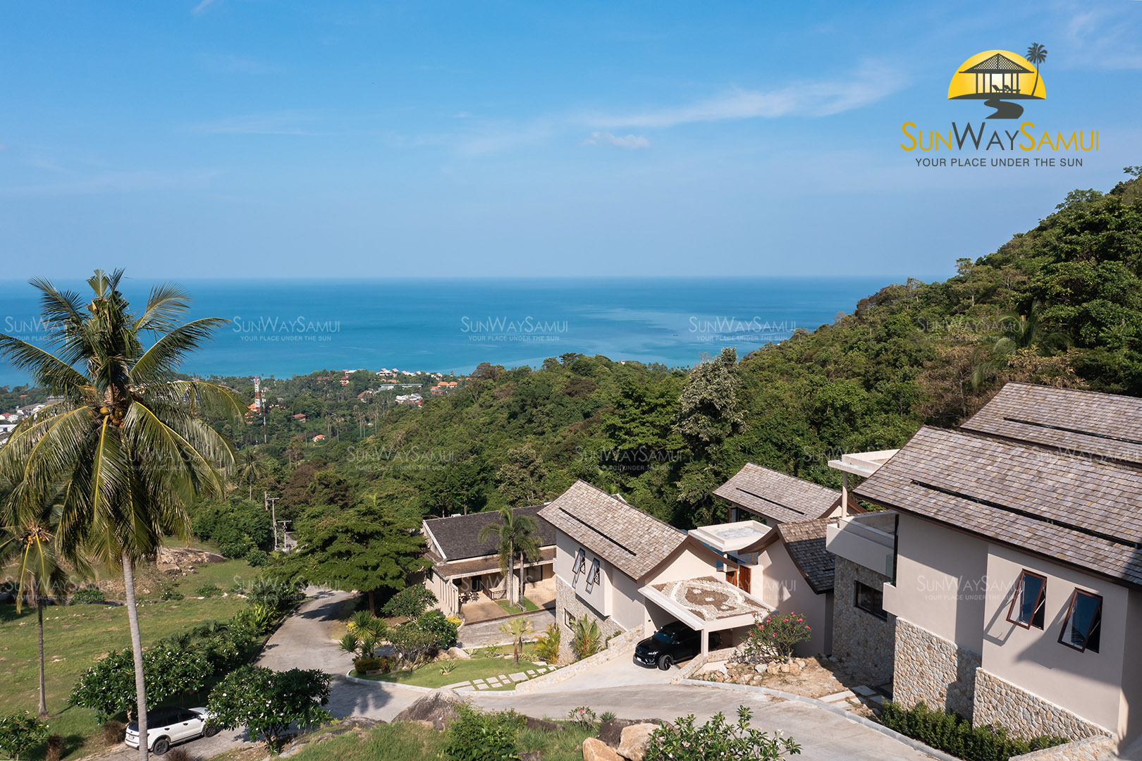 (SOLD) Villa Delapan - Traditional Tropical 3 Bedroom Seaview Pool Villa in Chaweng Noi For Sale