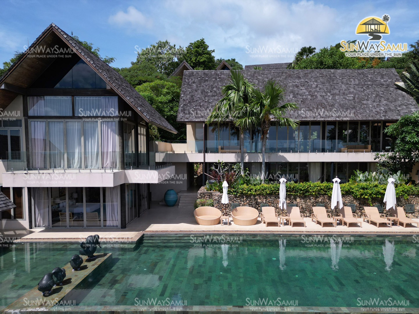 Panacea Retreat – 4 to 5 Bedroom Seaview Pool Villa in Bophut for sale