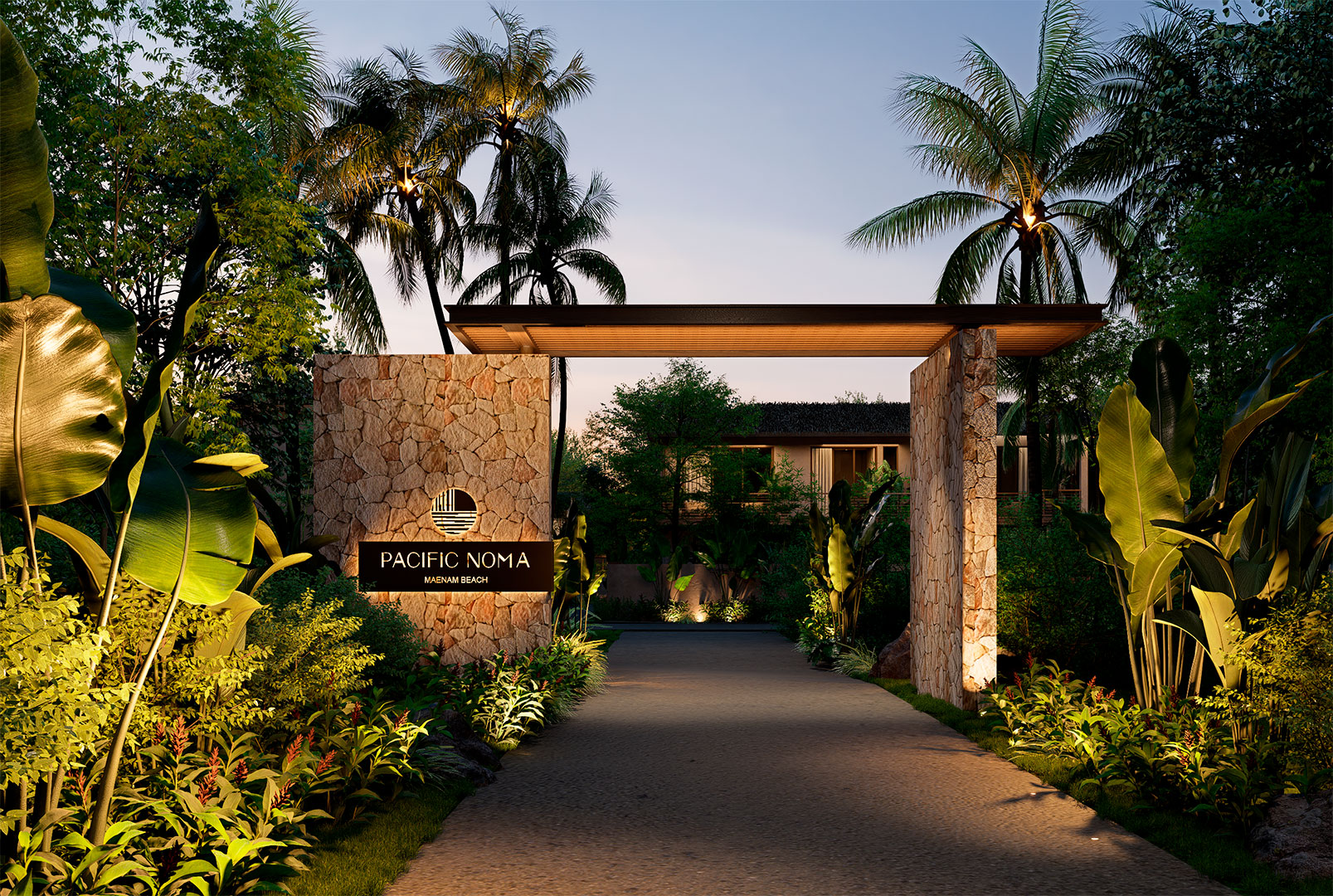 Pacific Noma – Beachside 4 to 5 Bedroom Garden Pool Villa in Maenam: Pacific Noma – Beachside 4 to 5 Bedroom Garden Pool Villa in Maenam