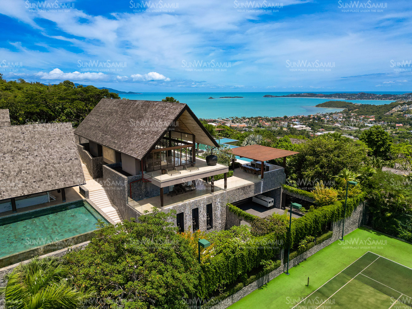 Panacea Retreat – Jewel Villa with Unrivaled 360° Panoramic Views in Bophut for sale: Panacea Retreat – Jewel Villa with Unrivaled 360° Panoramic Views in Bophut for sale