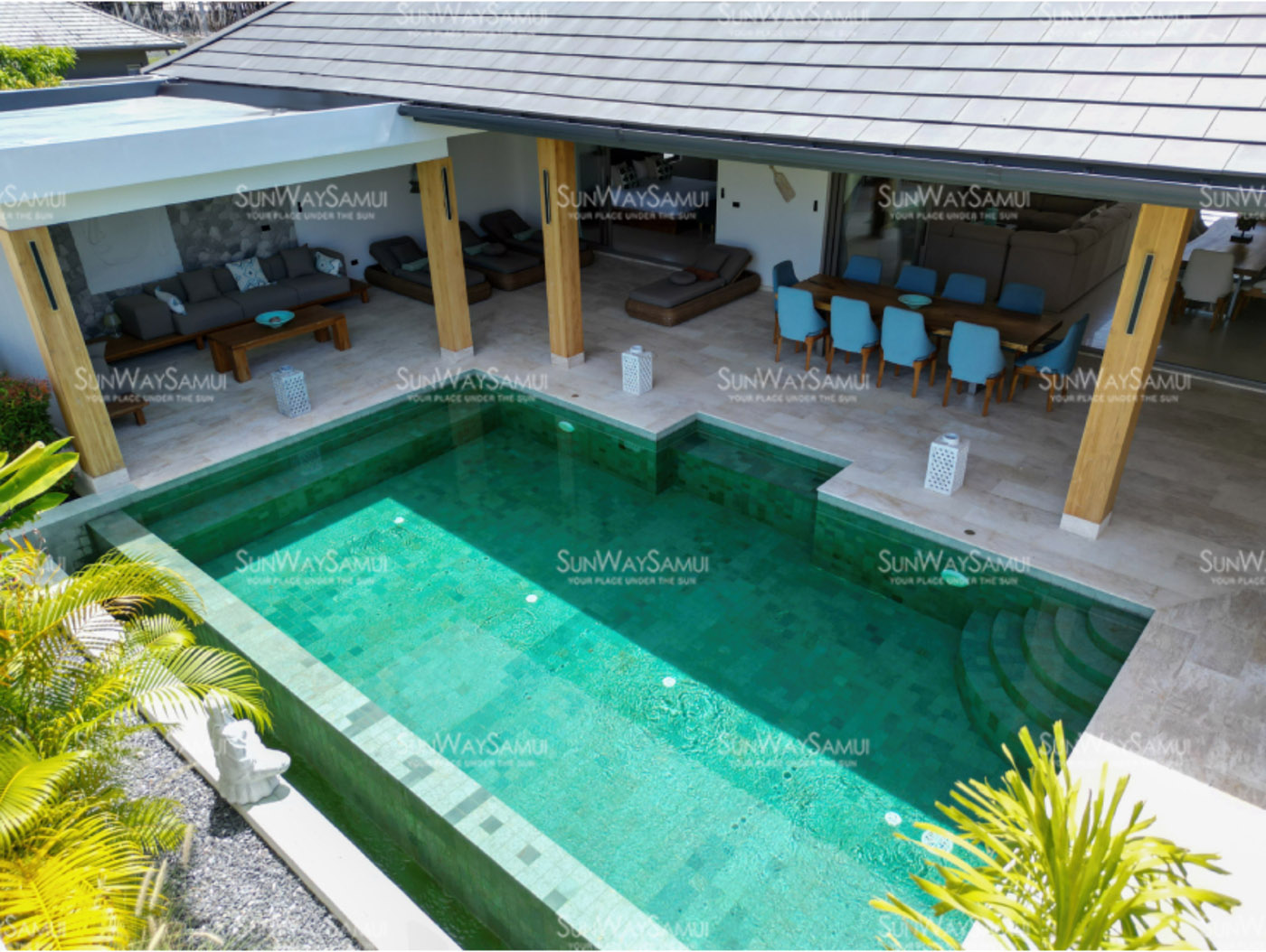 Villa Acacia  - Premium 5 Bedroom Mountain View Pool Villa + 2 Development Plots in Lamai for Sale