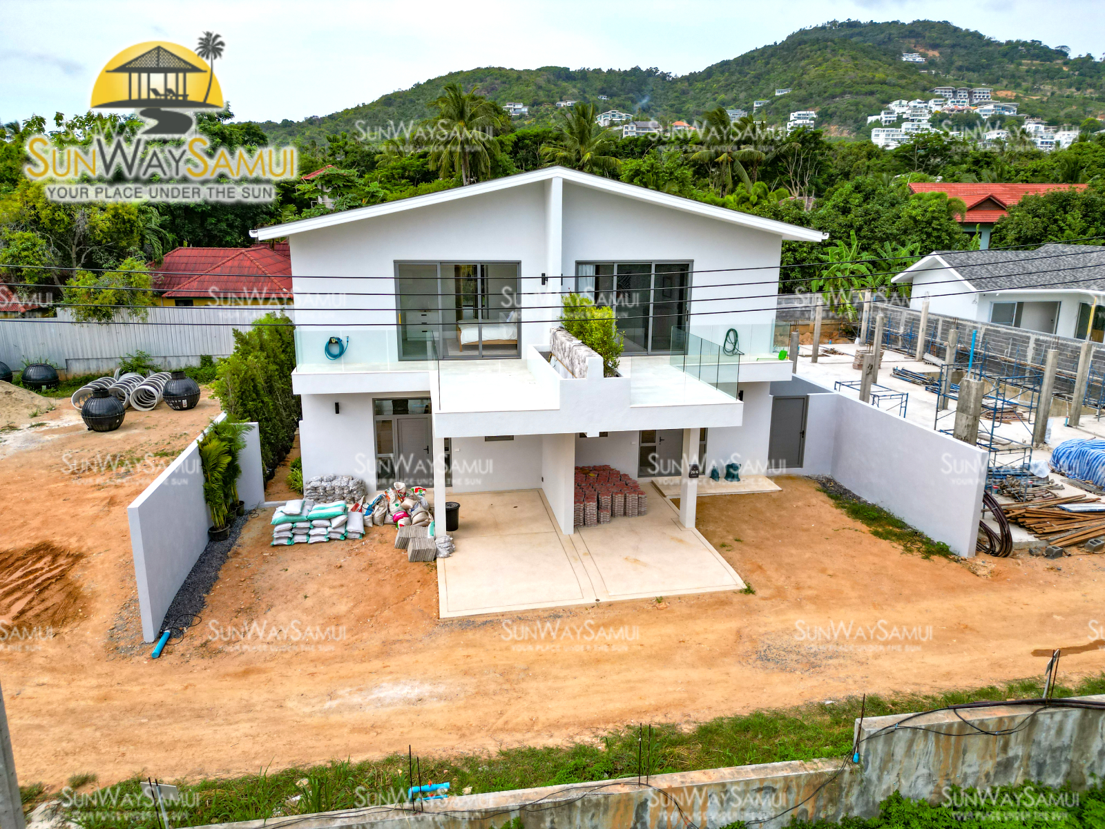 (SOLD) The Hideaway - 3 Bedroom Semi-Detached Pool Villa in Bophut for sale 