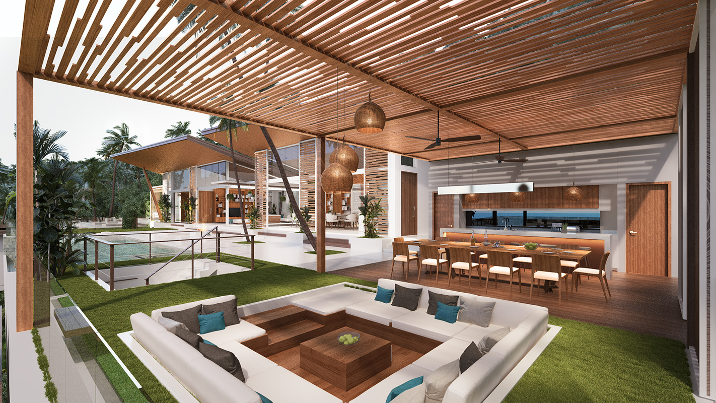 (SOLD) Pacific Palisade - Contemporary Tropical 6 to 7 Bedroom Seaview Pool Villas in Bang Por 