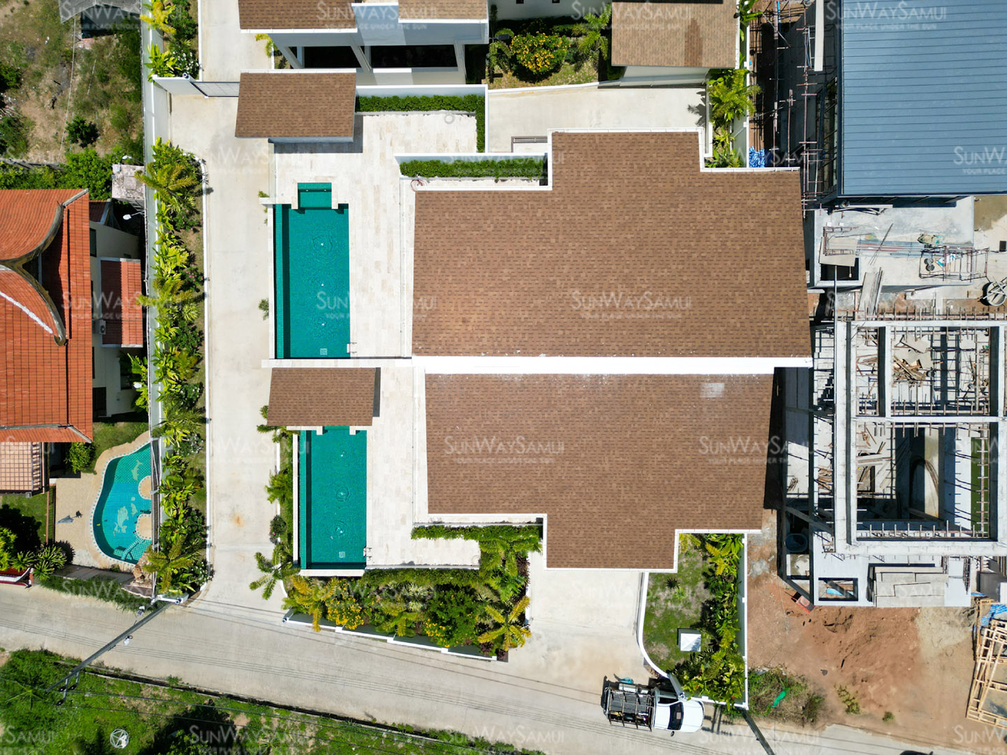 Villa Gabriela – Duplex Beachside Pool Villa with Partial Sea View in Choengmon for Sale