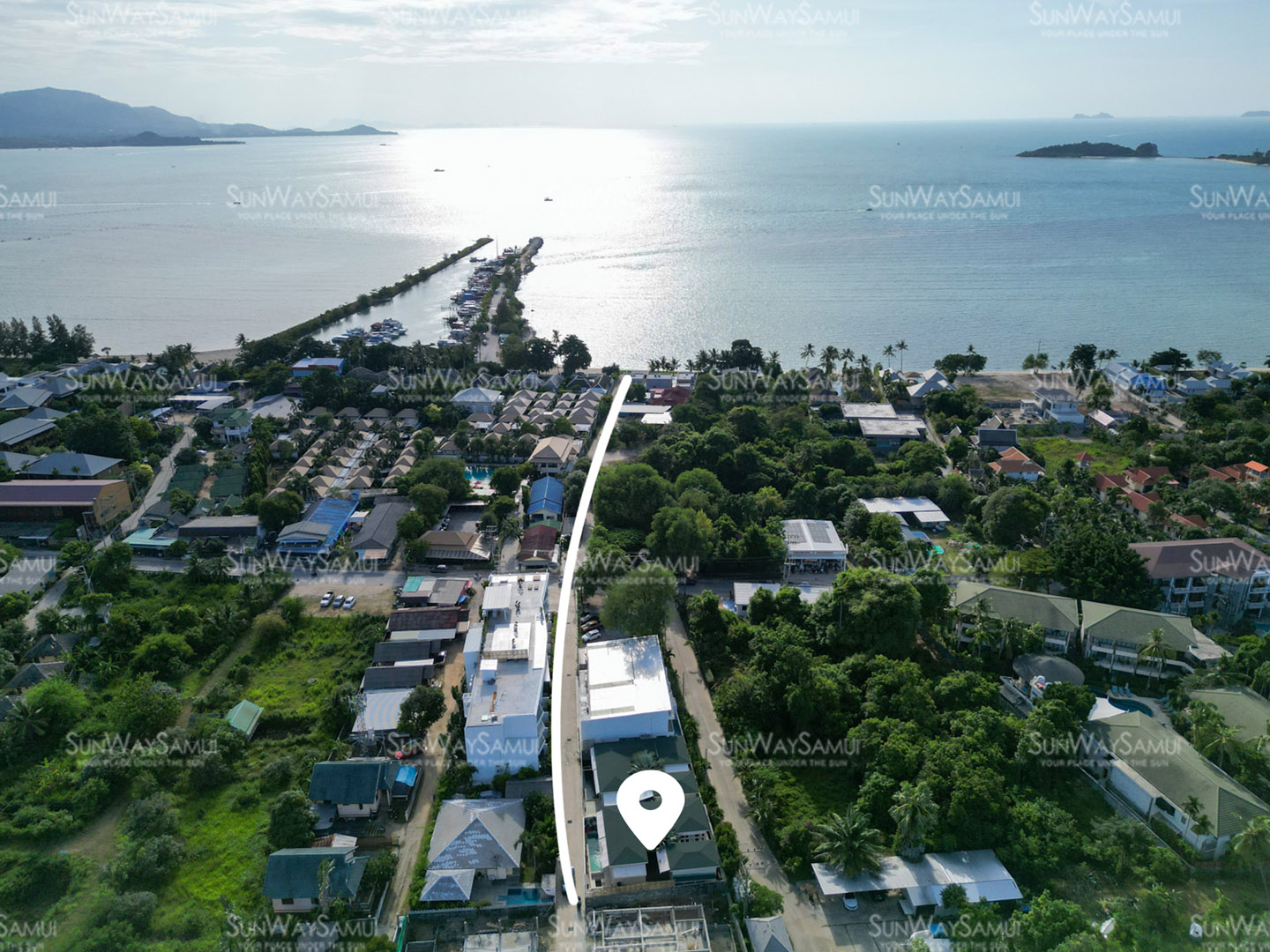 Villa Belvedere – Beachside 3 Bedroom Garden Pool Villa in Plai Laem for sale