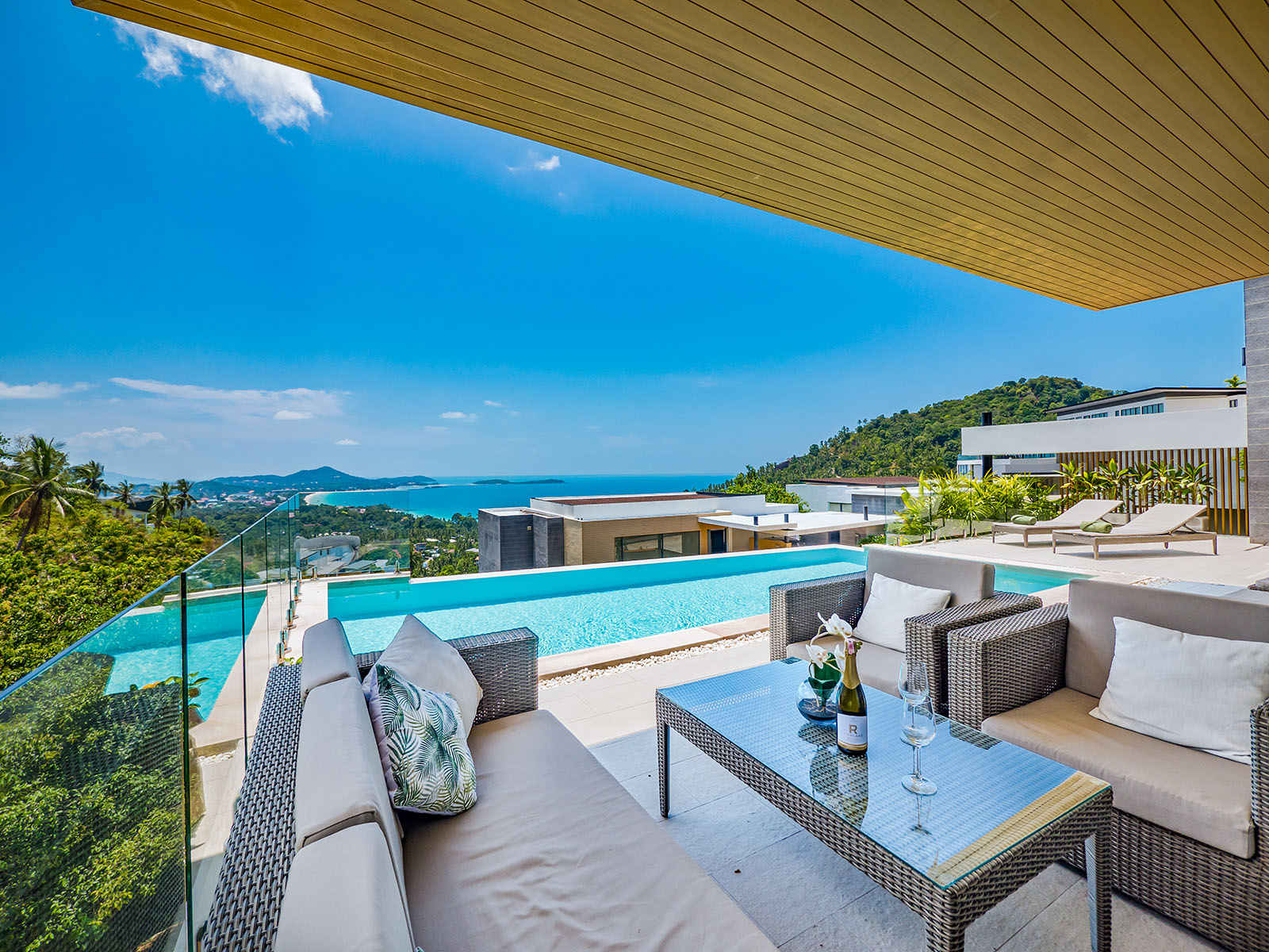 (PRICE REDUCED!) Verano Residence - Contemporary 3+1 Bedroom Seaview Pool Villa in Chaweng Noi for Sale