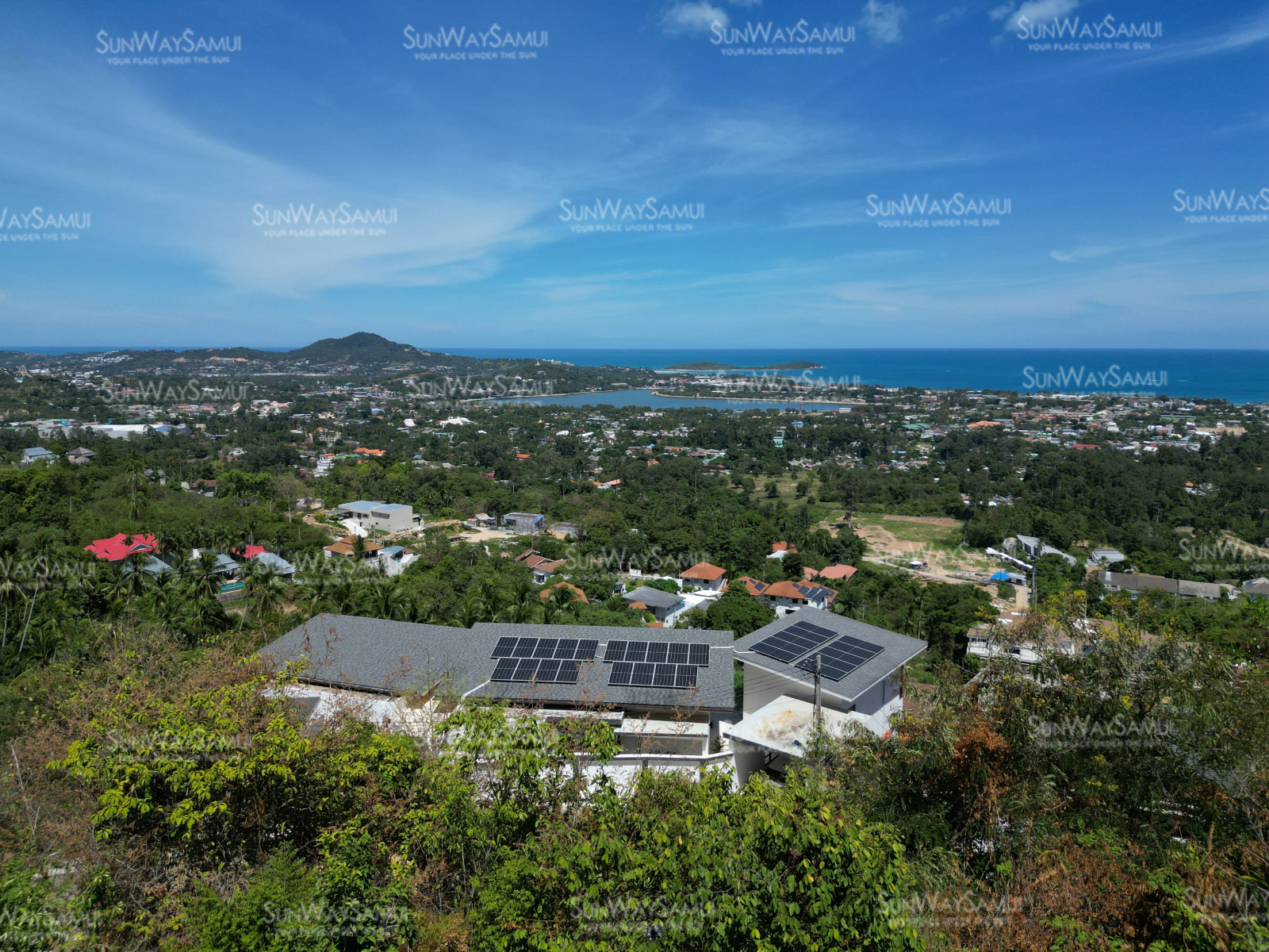 Hilltop 2.5 Rai Land with 115m Panoramic Sea Frontage in Chaweng for sale: Hilltop 2.5 Rai Land with 115m Panoramic Sea Frontage in Chaweng for sale