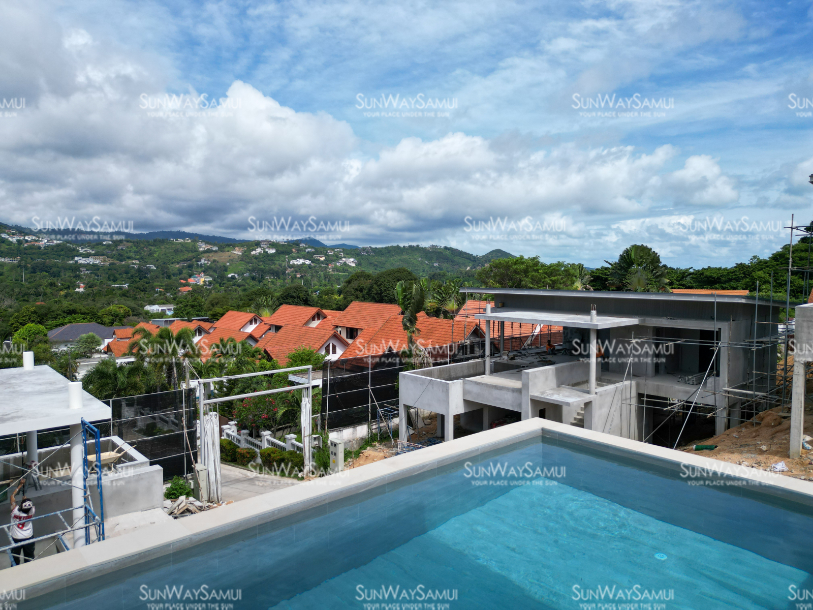 Samui Hillside Village – 3 Bedroom Mountain-view Pool Villa in Bophut for sale 