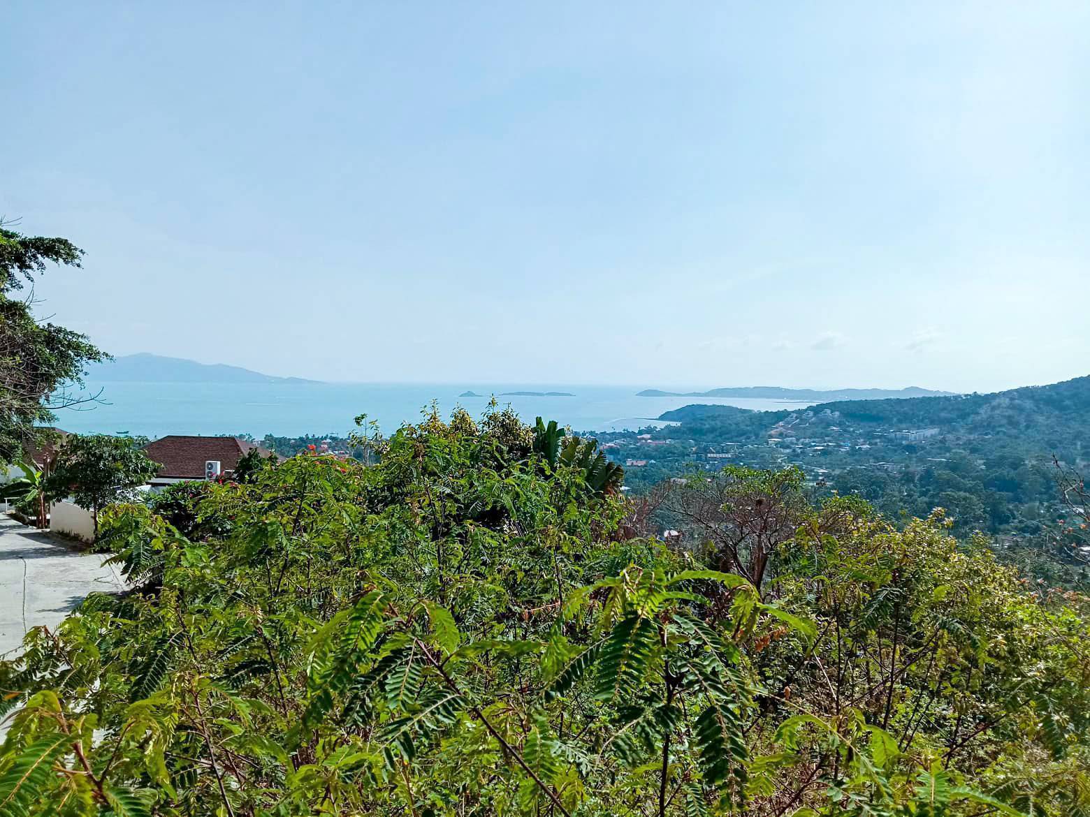 1,800 sq.m. panoramic sea view land located in Bophut: 1,800 sq.m. panoramic sea view land located in Bophut for sale @sunwaysamui