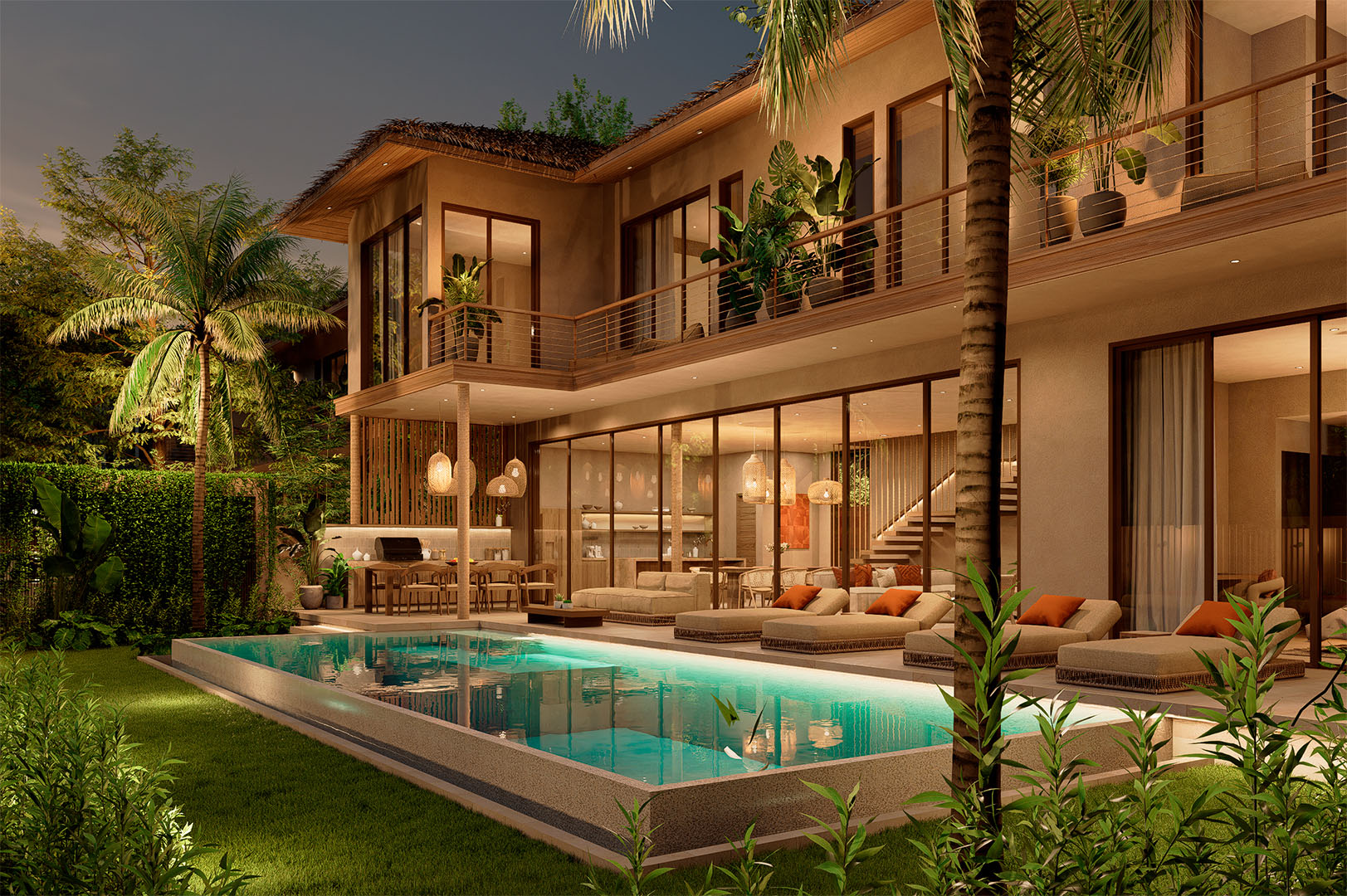 Pacific Noma – Beachside 4 to 5 Bedroom Garden Pool Villa in Maenam: Pacific Noma – Beachside 4 to 5 Bedroom Garden Pool Villa in Maenam