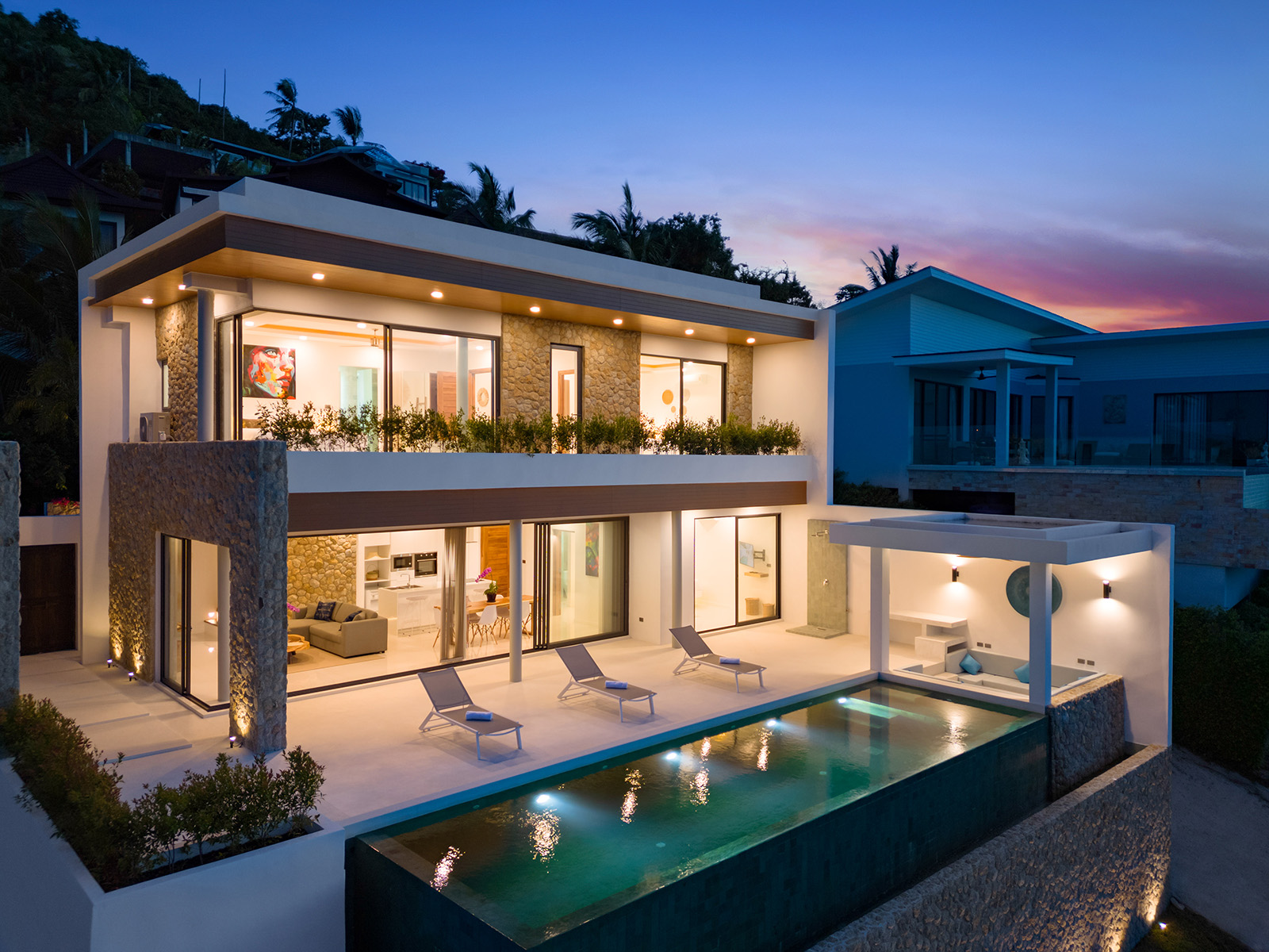 (SOLD) Enchanting 3 Bedroom Seaview Pool Villa in Bophut for sale