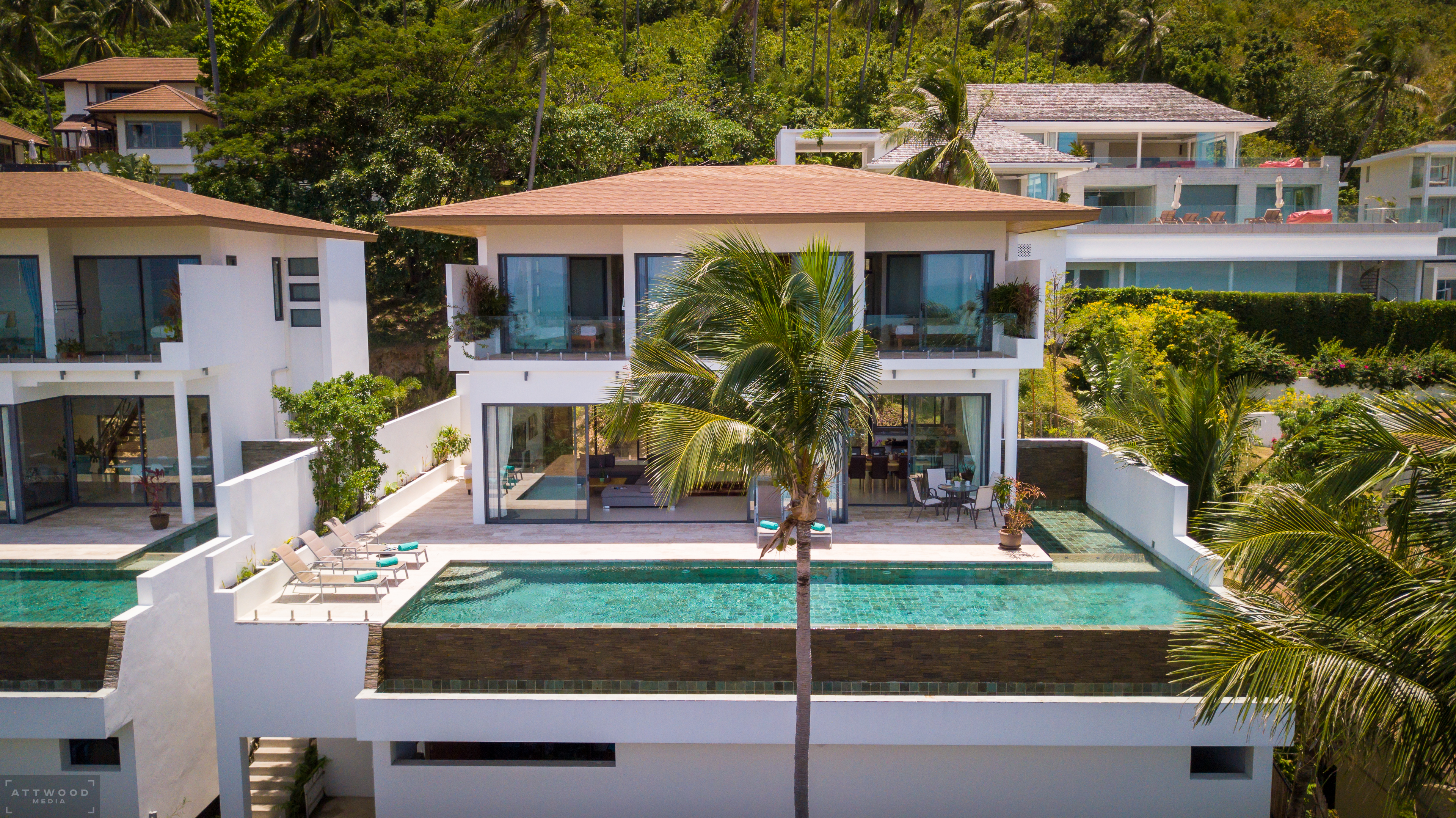 (SOLD) Panoramic 6 Bedroom Seaview Pool Villa in Bang Por for Sale