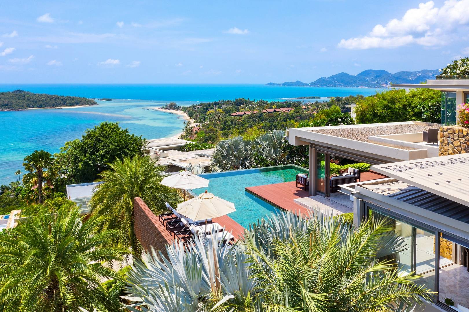 Napa Villa - Contemporary 4 Bedroom Seaview Pool Villa in North Chaweng for sale