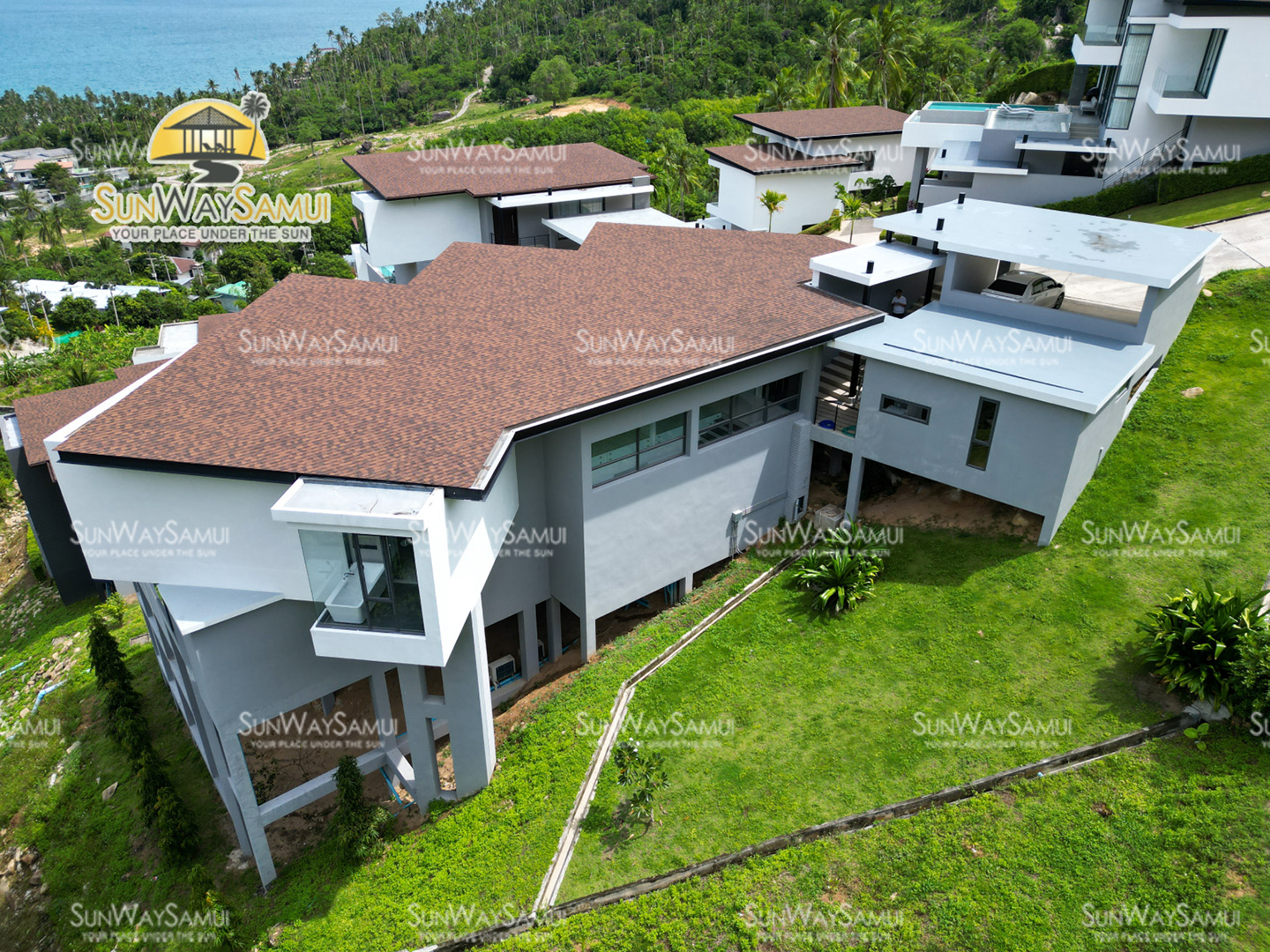 Verano Residence - Quality 4+1 Bedroom Seaview Pool Villa in Chaweng Noi for Sale